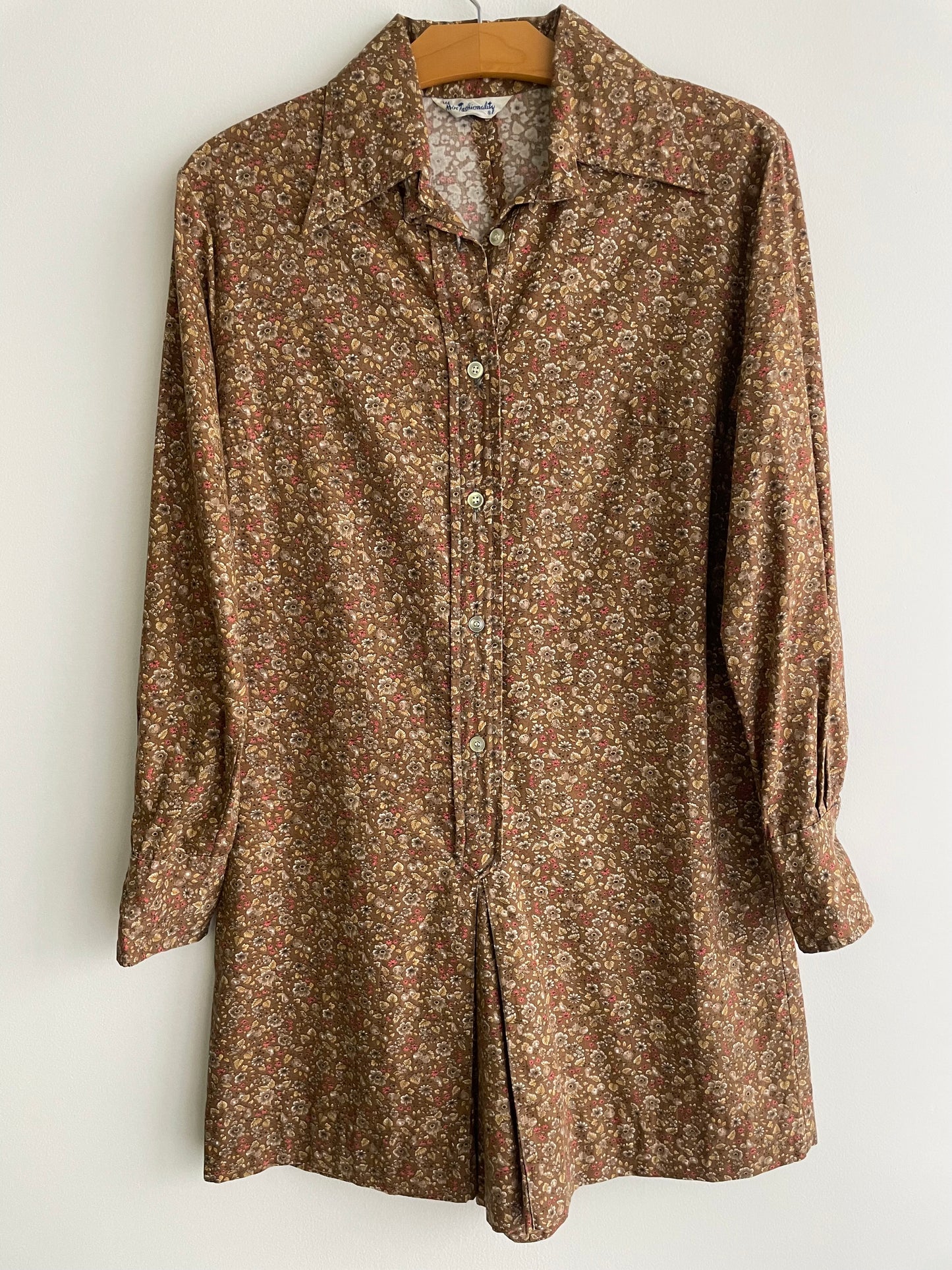 Mod Calico Romper | 1960s