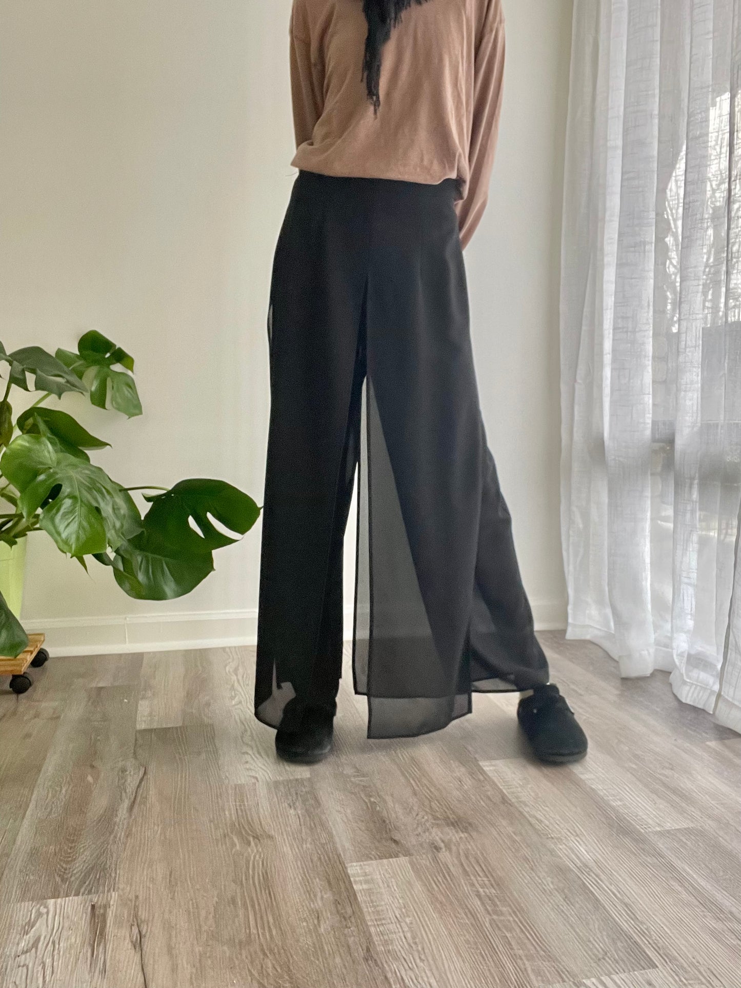 Sheer Panel Pants | 1990s