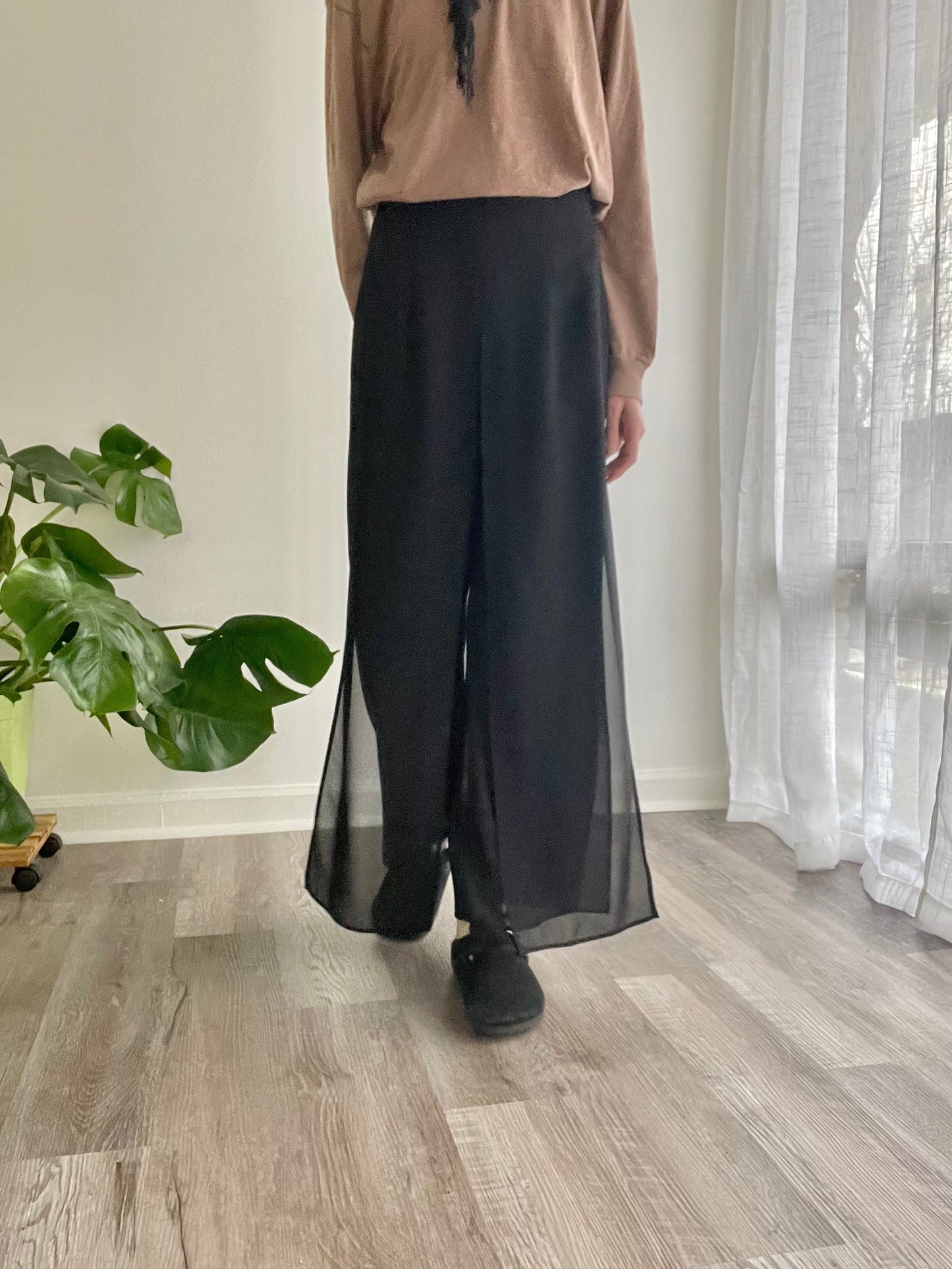 Sheer Panel Pants | 1990s