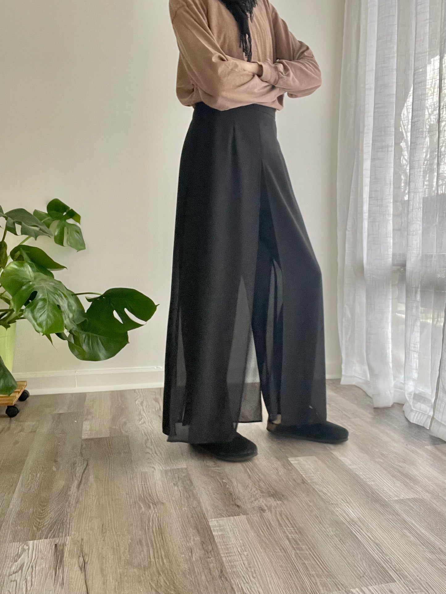 Sheer Panel Pants | 1990s