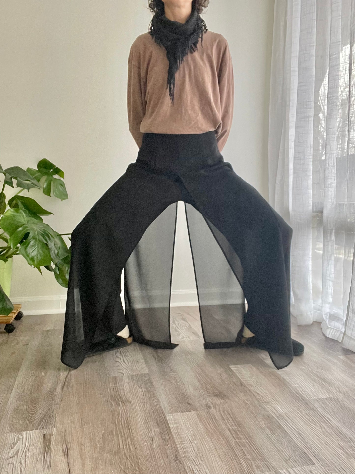 Sheer Panel Pants | 1990s
