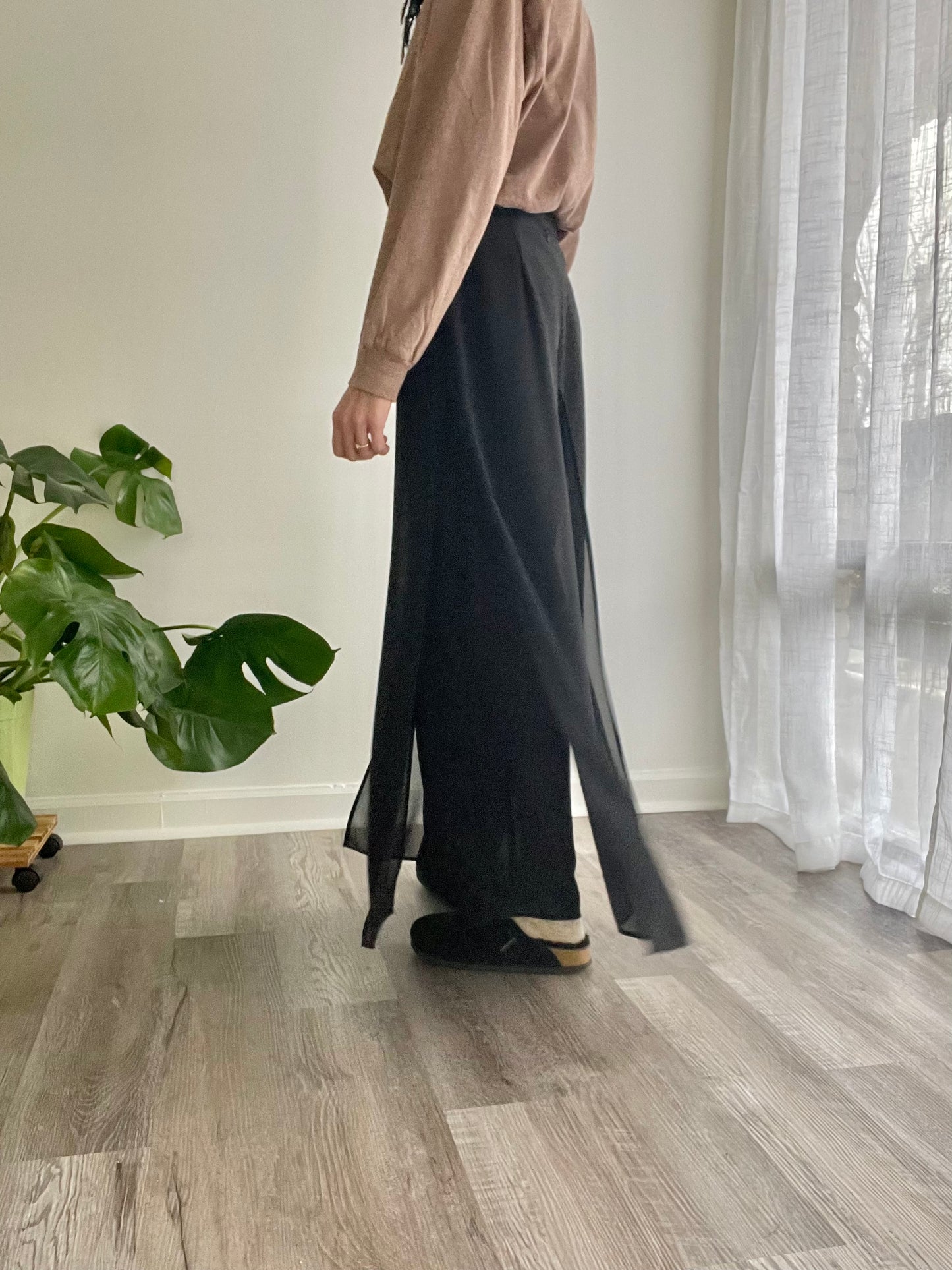 Sheer Panel Pants | 1990s
