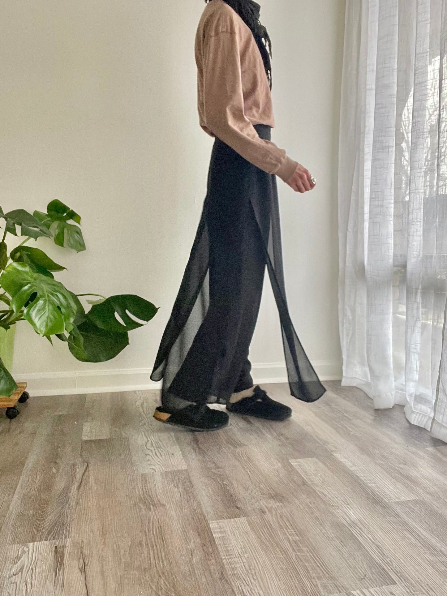 Sheer Panel Pants | 1990s