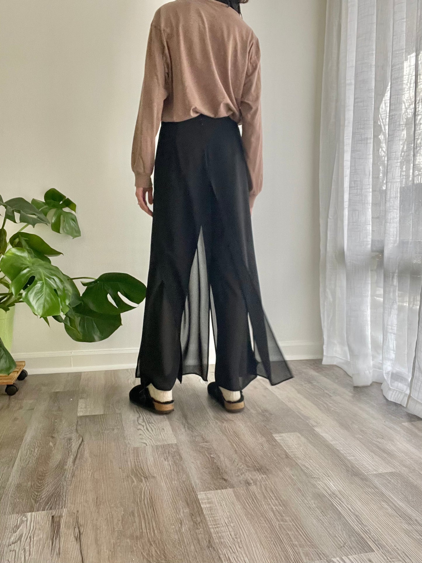Sheer Panel Pants | 1990s