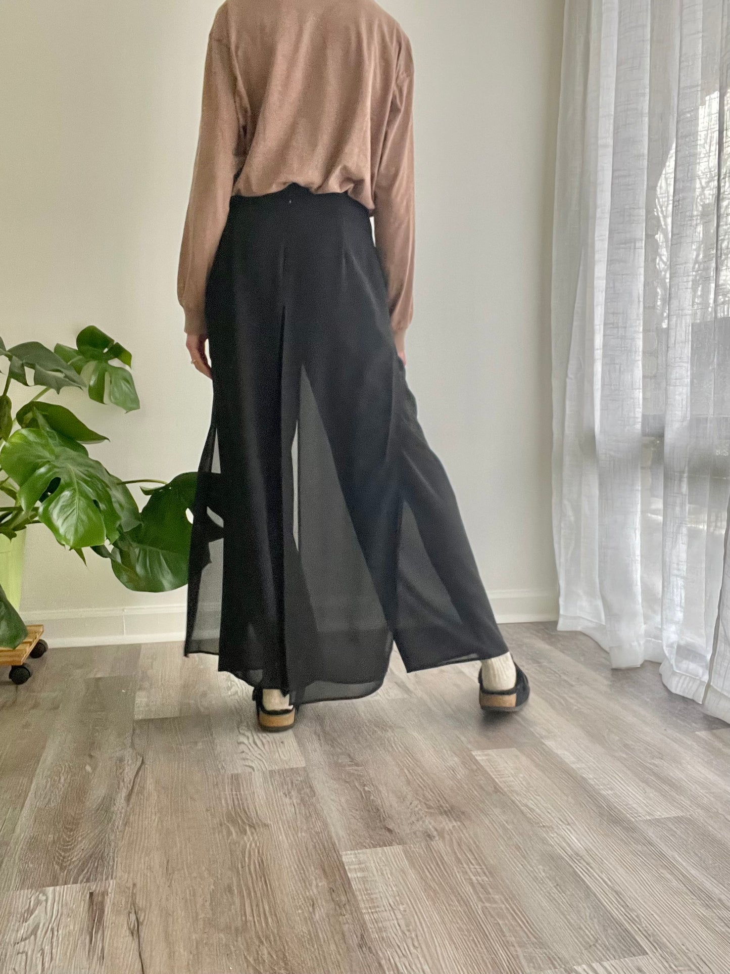 Sheer Panel Pants | 1990s