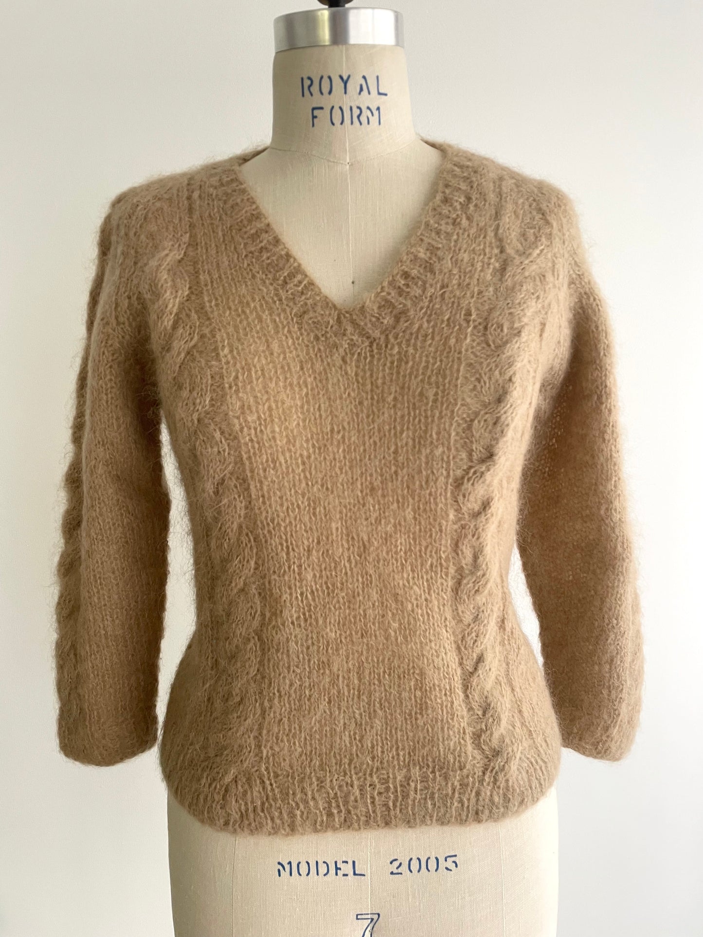 Cabled Angora Sweater | 1960s