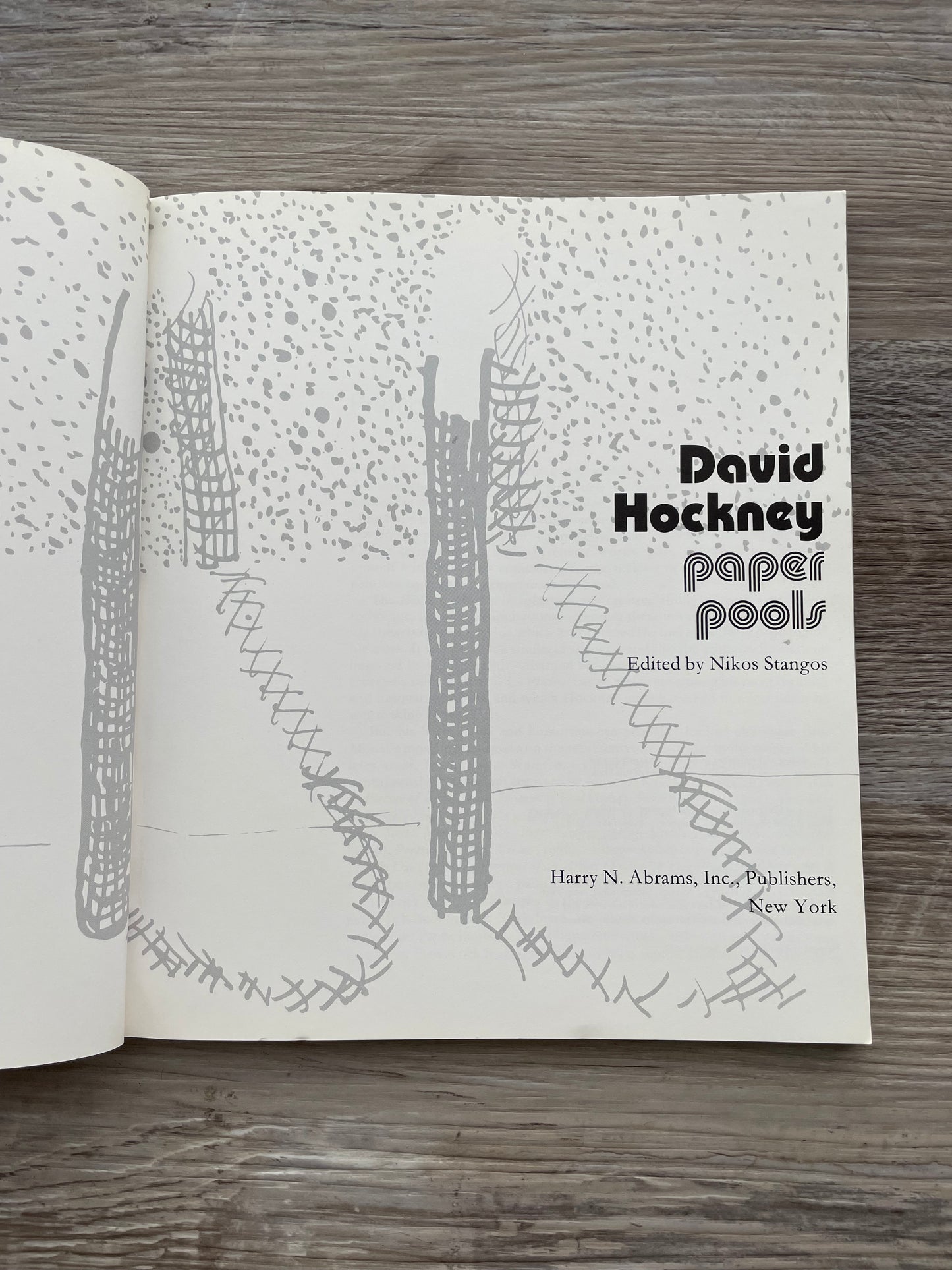 David Hockney book | paper pools | 1st edition, 1980