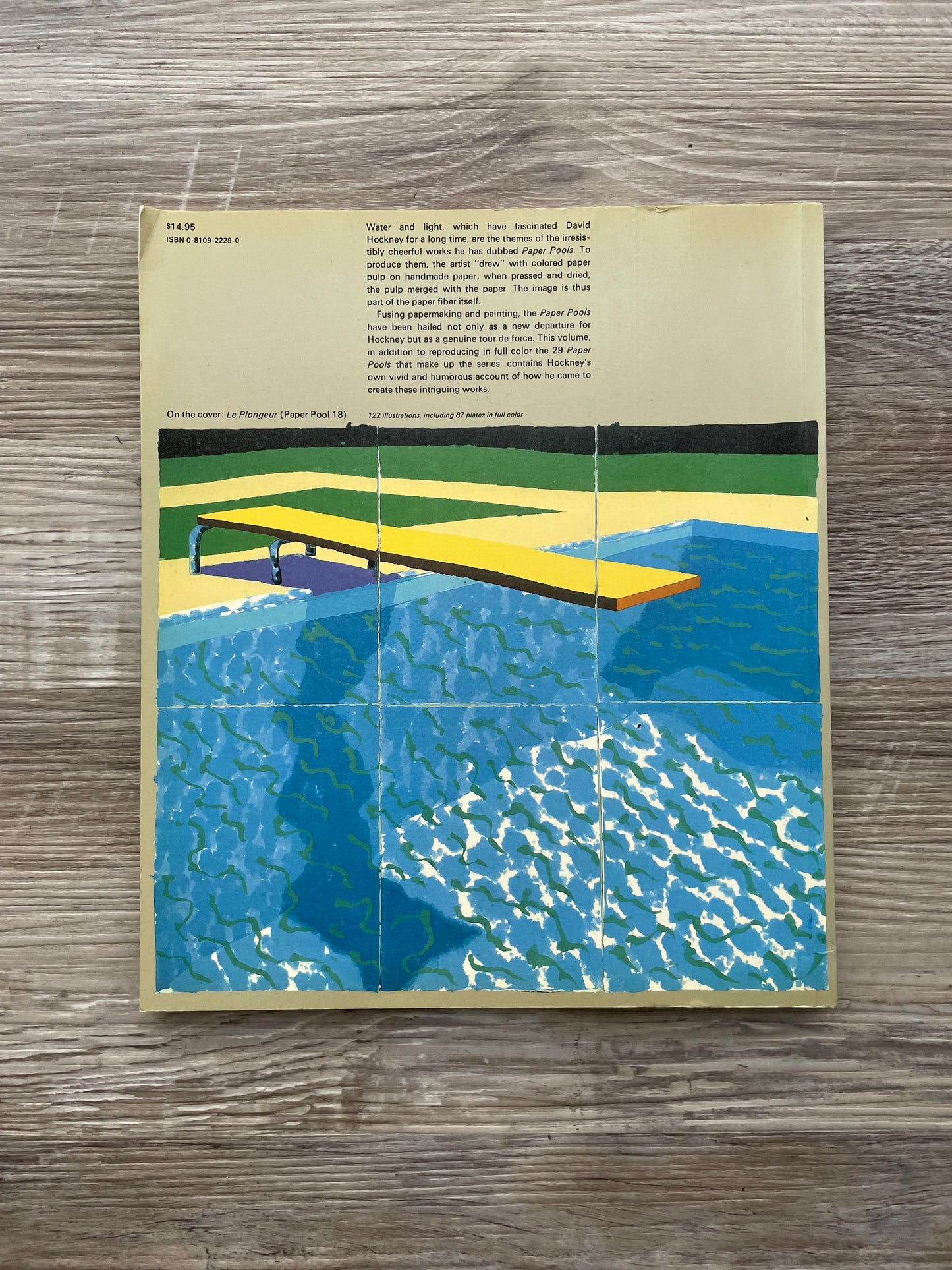 David Hockney book | paper pools | 1st edition, 1980