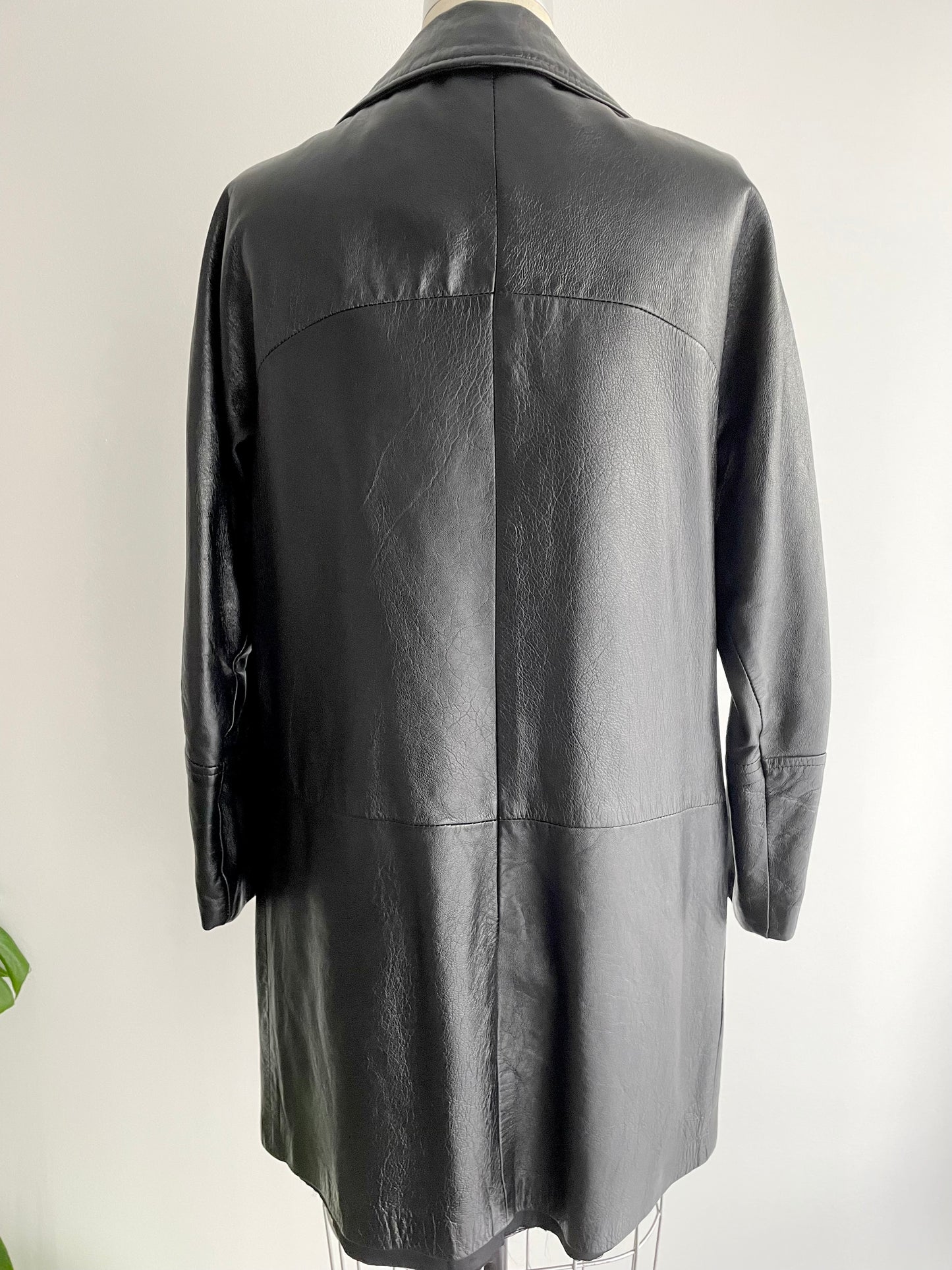 Double-Breasted Leather Coat | 1960s