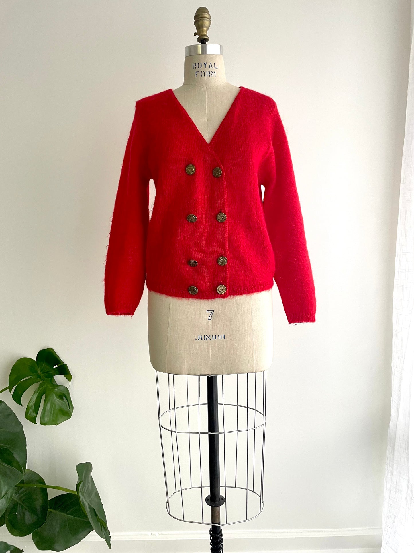 Cherry Mohair Cardigan | 1950s