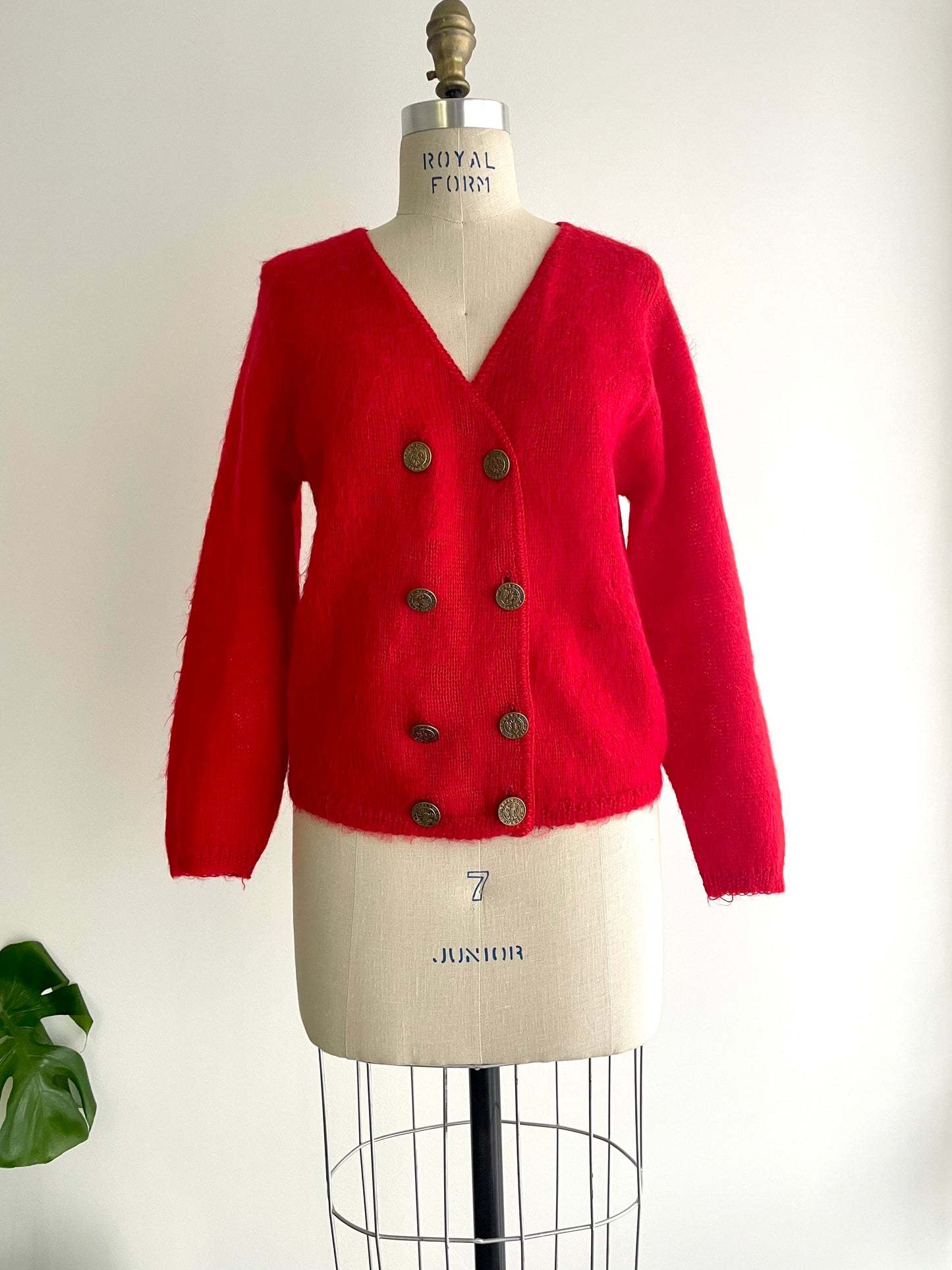 Cherry Mohair Cardigan | 1950s