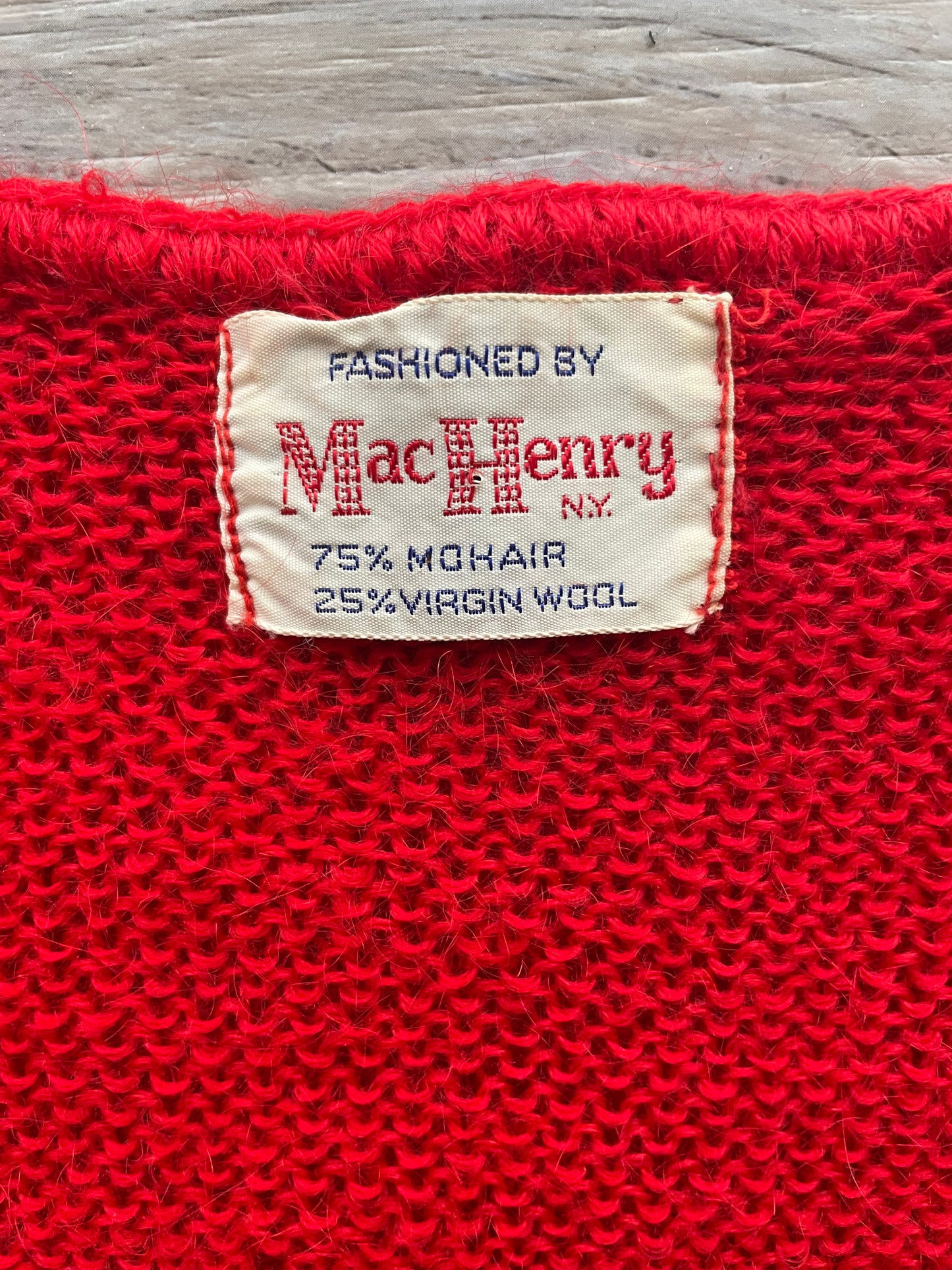 Cherry Mohair Cardigan | 1950s