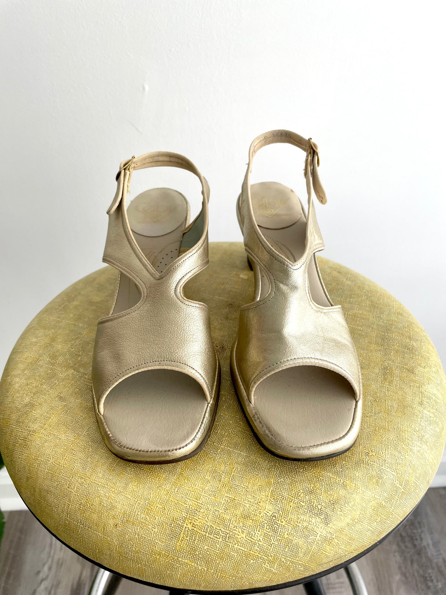 Gilt Selby Sandals | 1960s