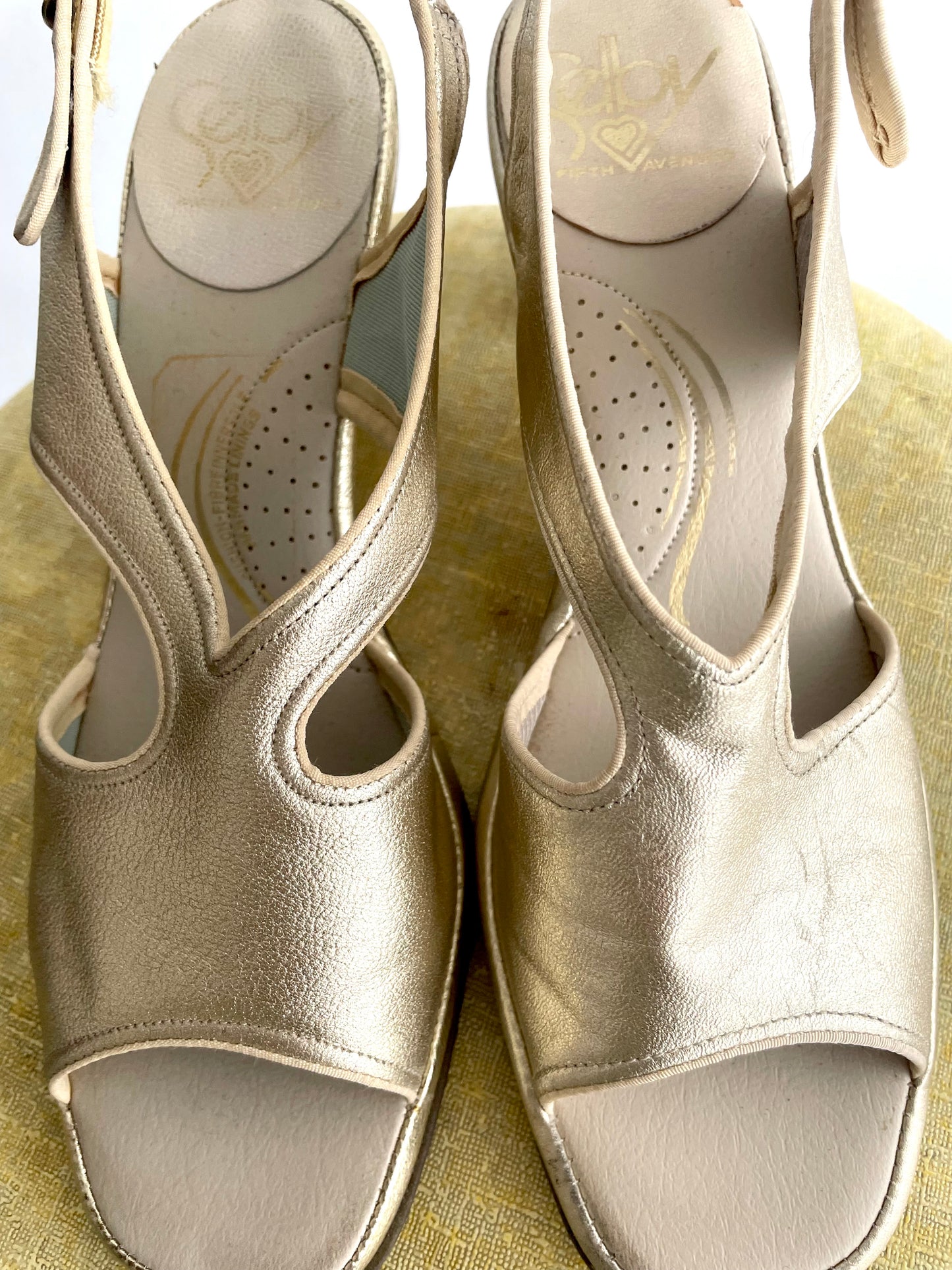 Gilt Selby Sandals | 1960s