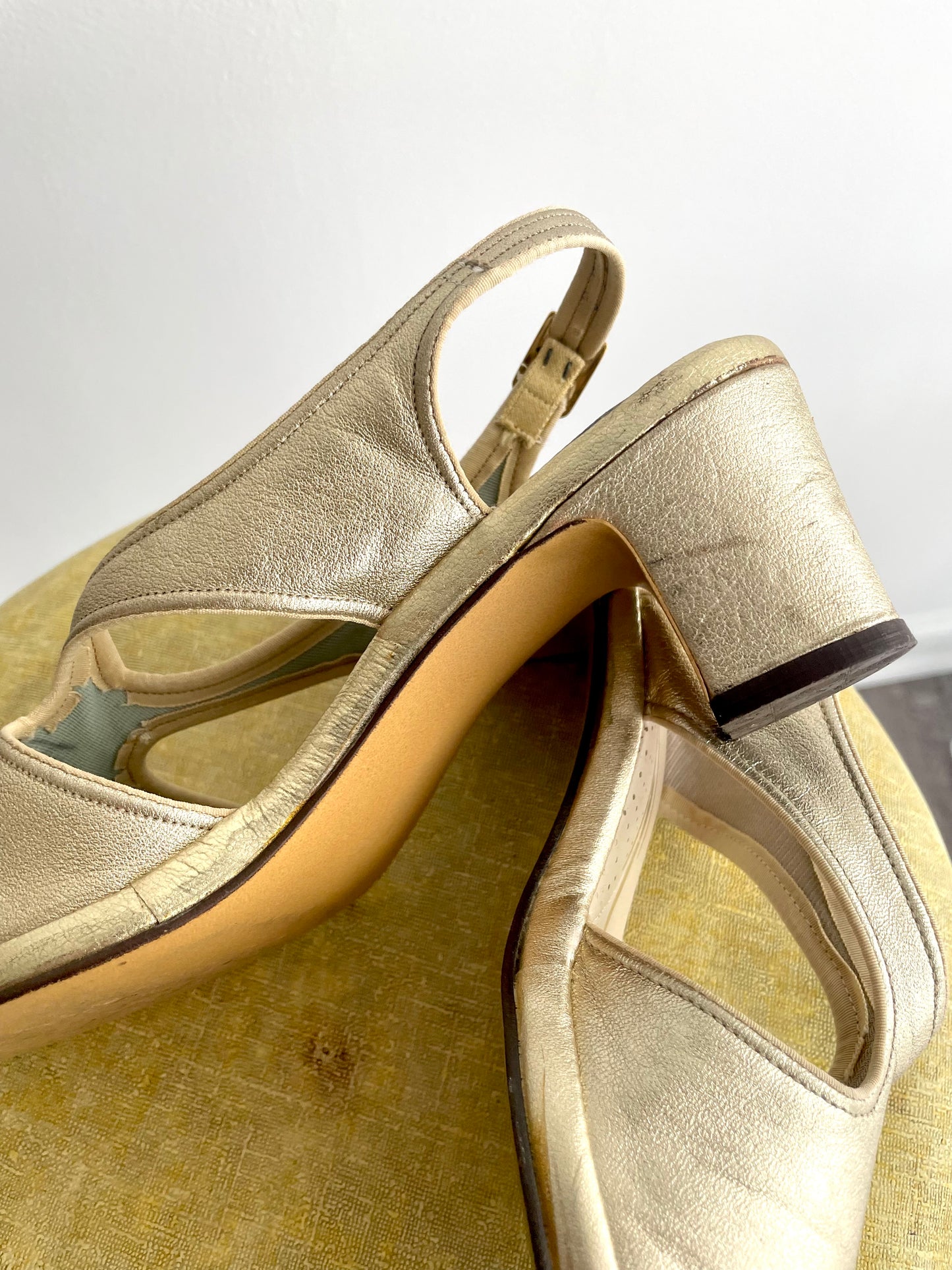 Gilt Selby Sandals | 1960s