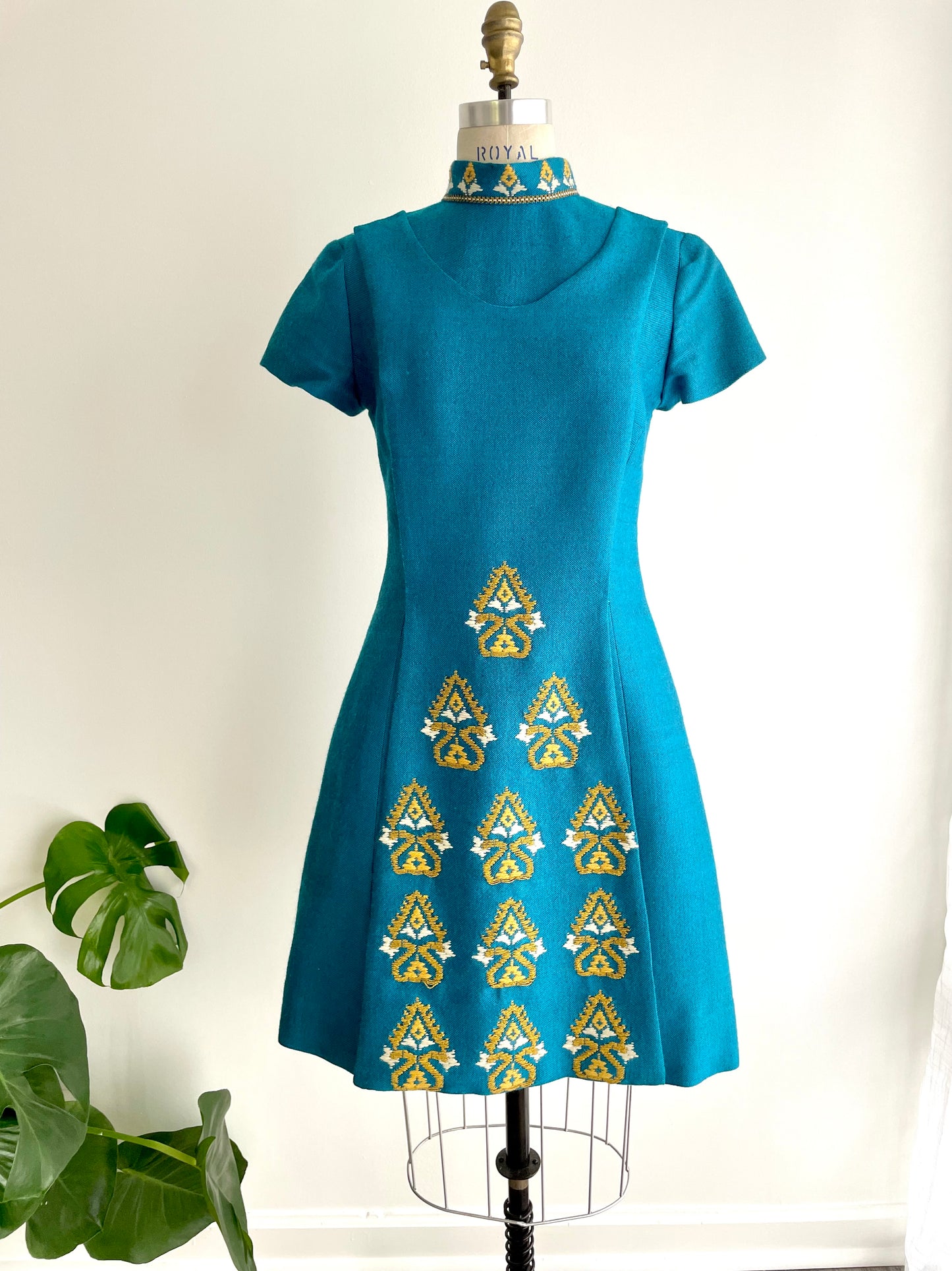 Handwoven Artisan Dress | 1960s