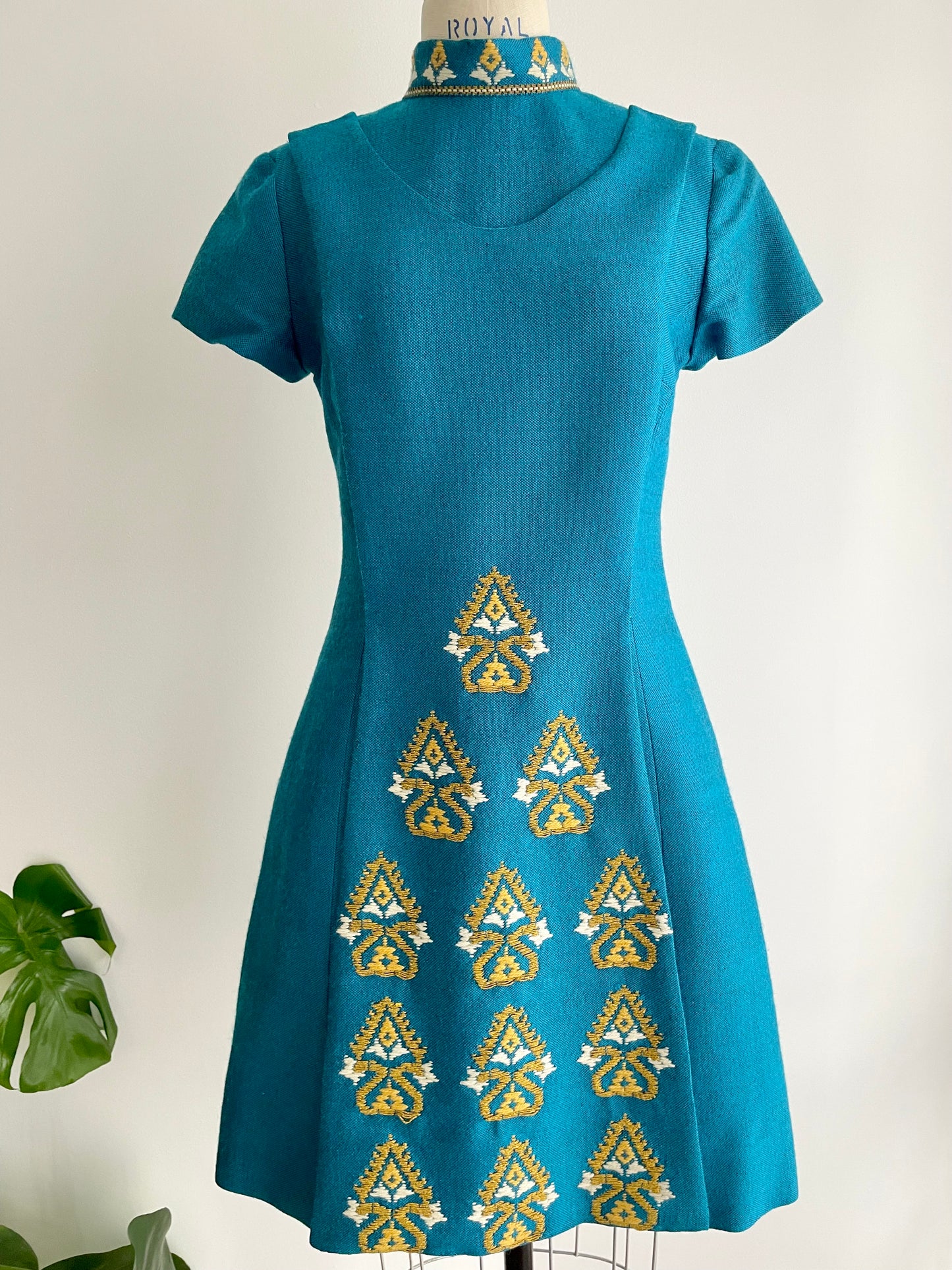 Handwoven Artisan Dress | 1960s