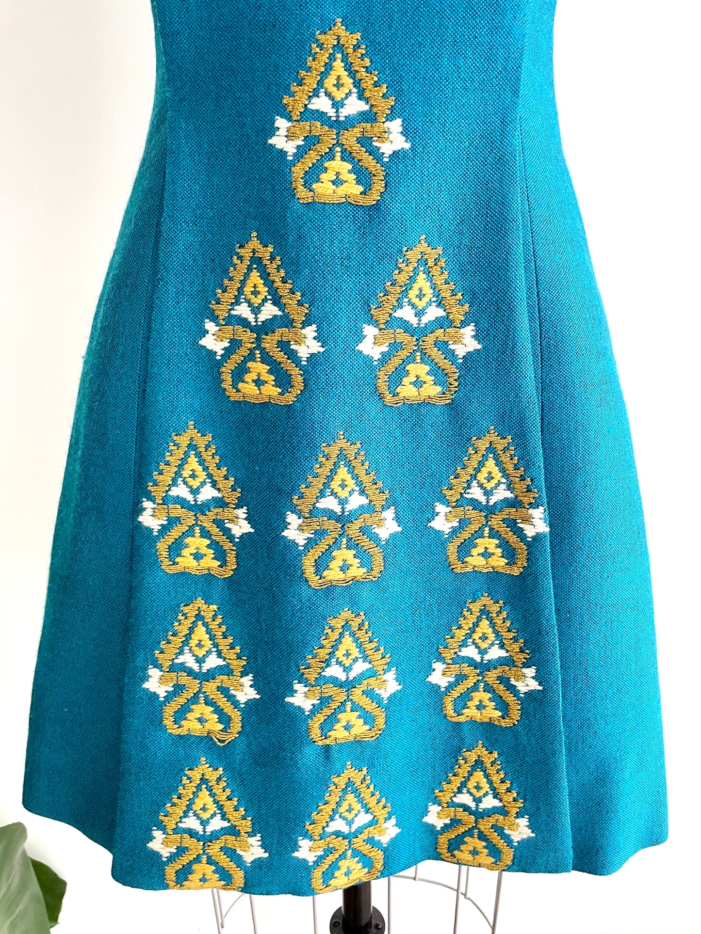 Handwoven Artisan Dress | 1960s
