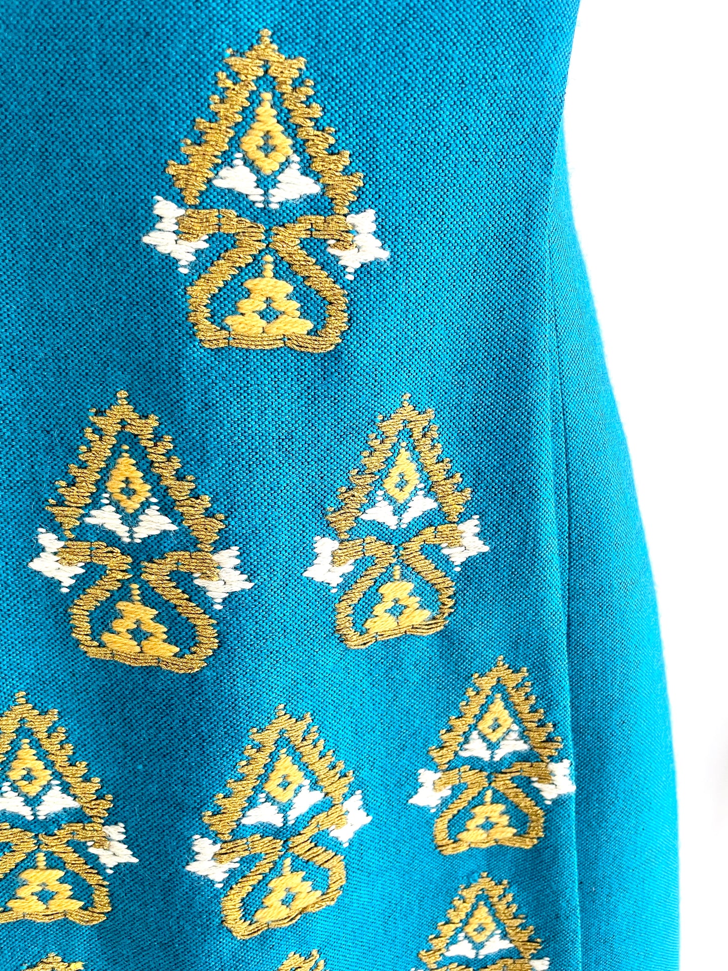 Handwoven Artisan Dress | 1960s