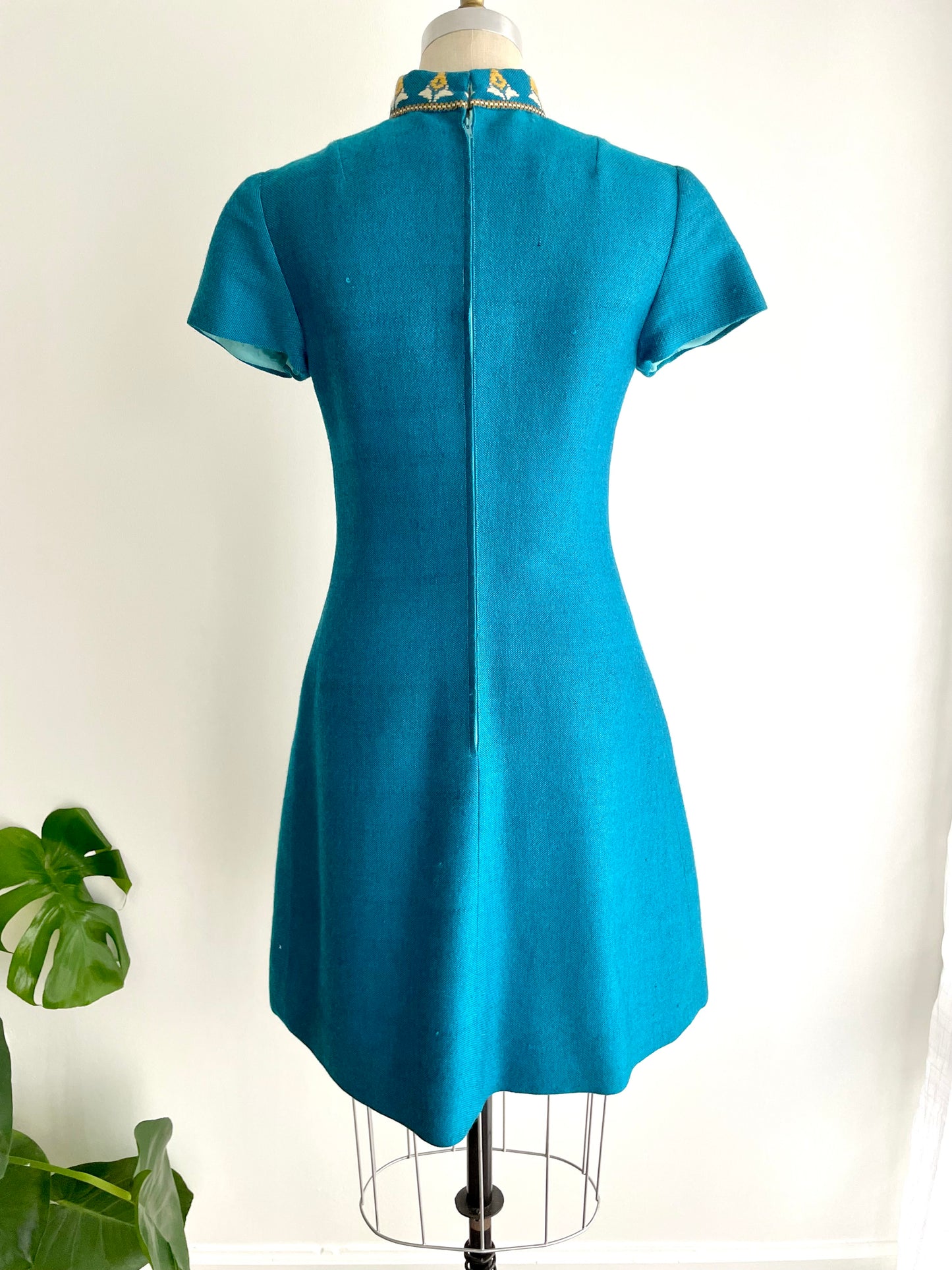 Handwoven Artisan Dress | 1960s