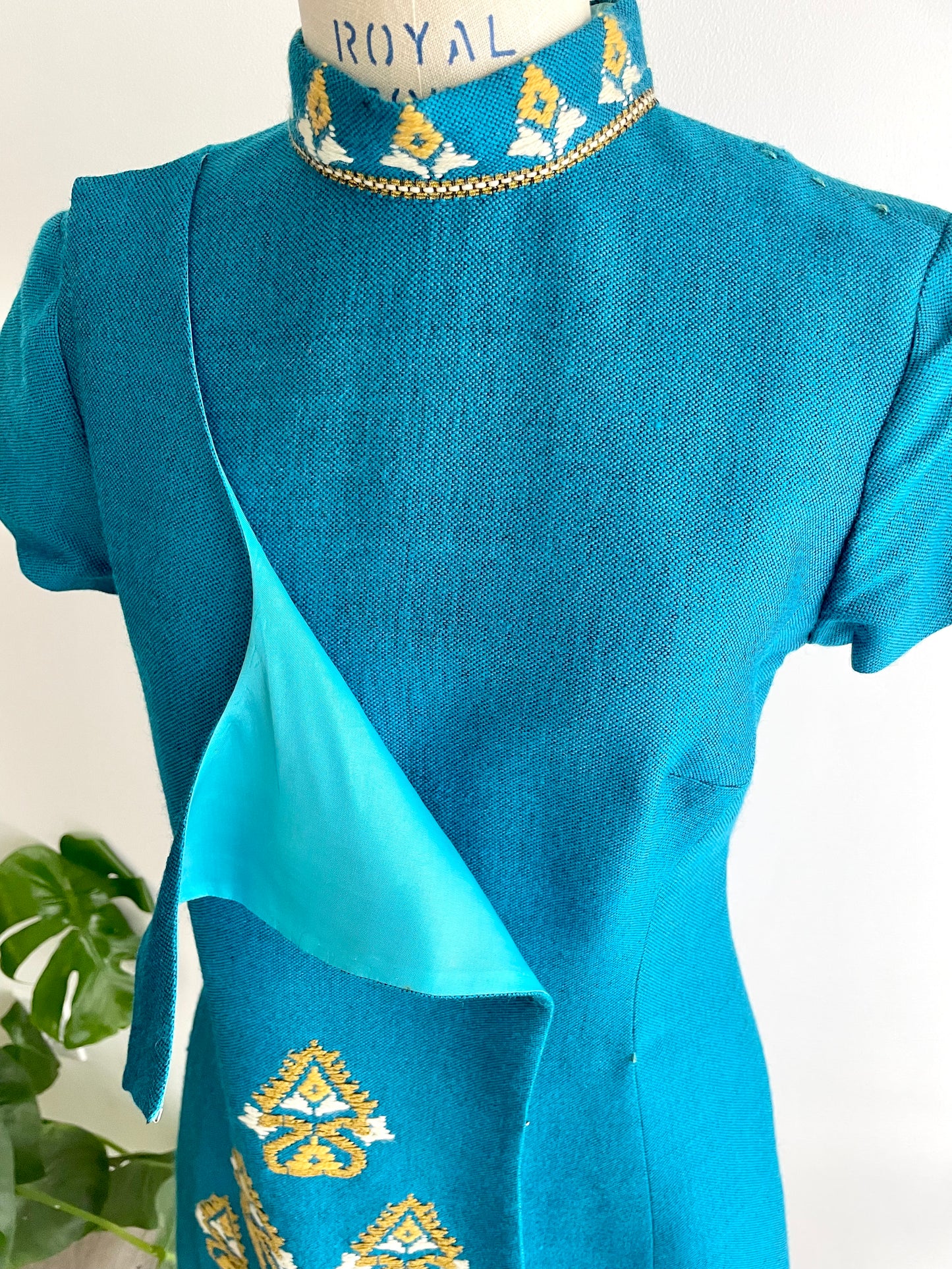 Handwoven Artisan Dress | 1960s