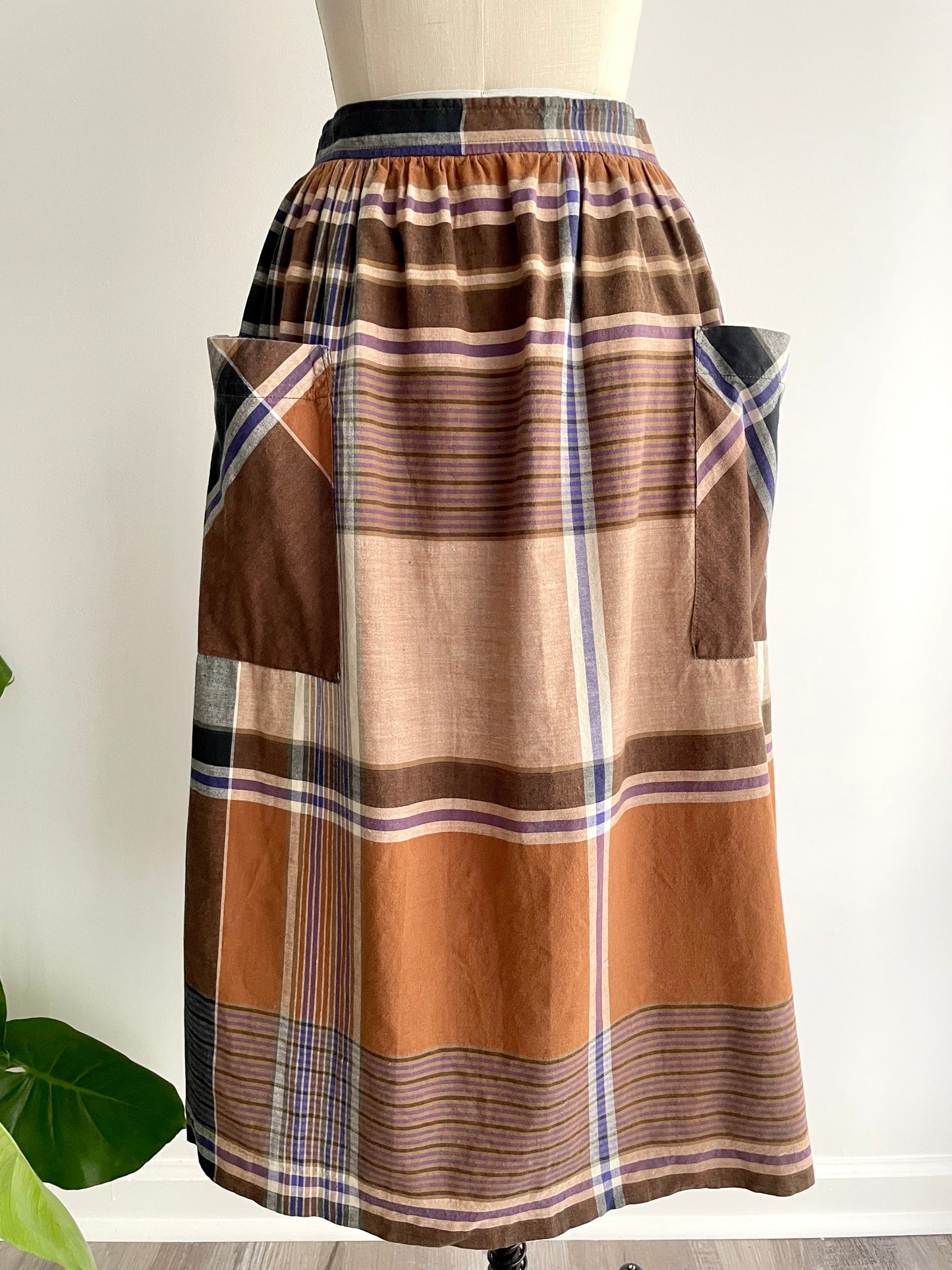 Rusty Plaid Skirt | 1980s