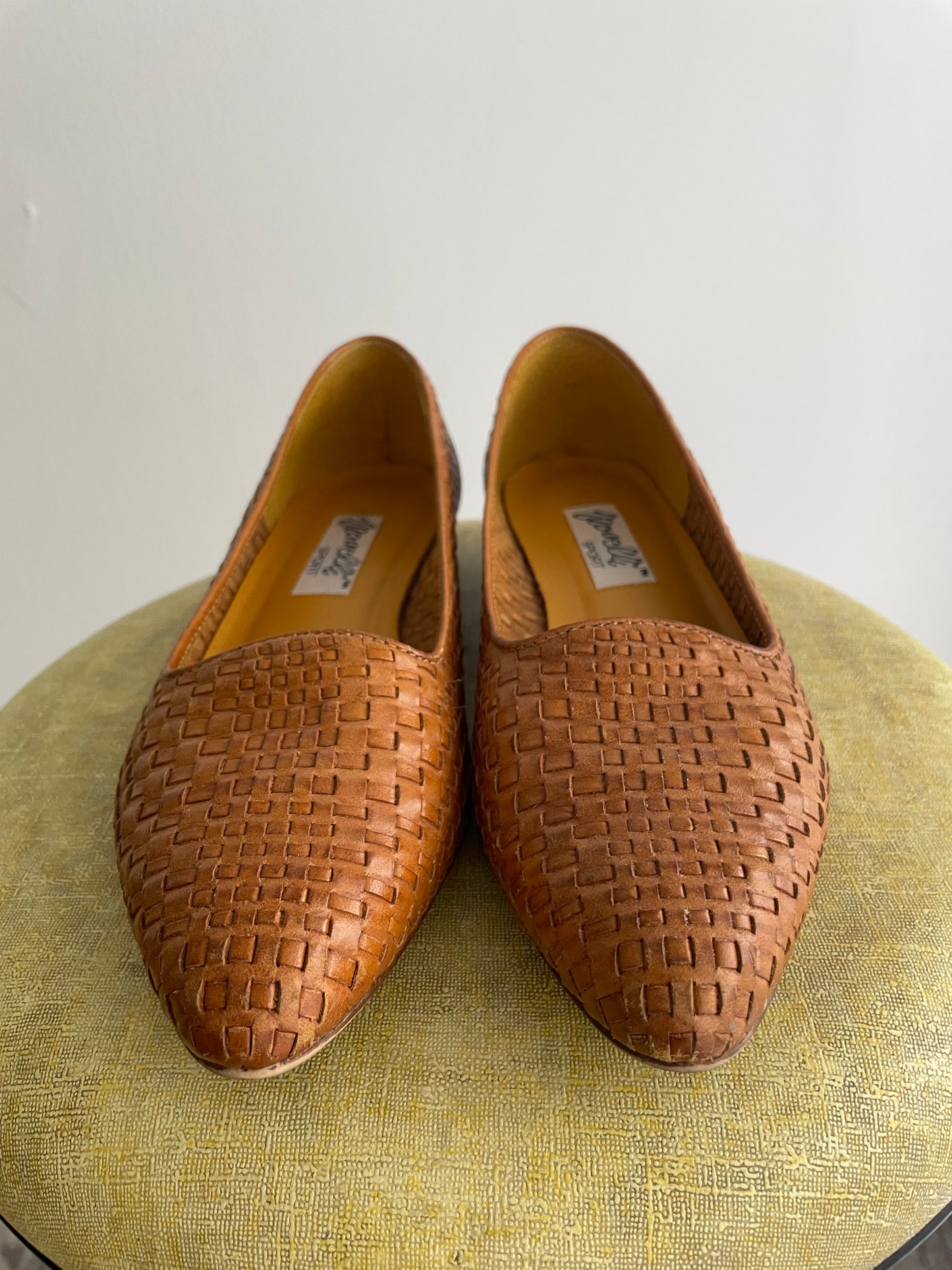 Woven Leather Flats | 1990s