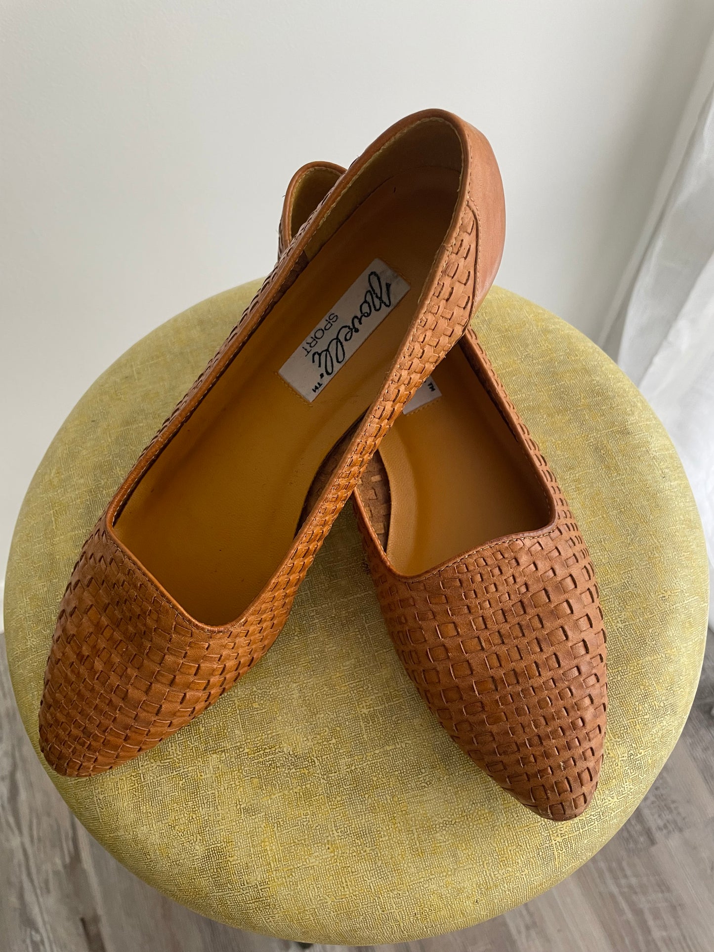 Woven Leather Flats | 1990s