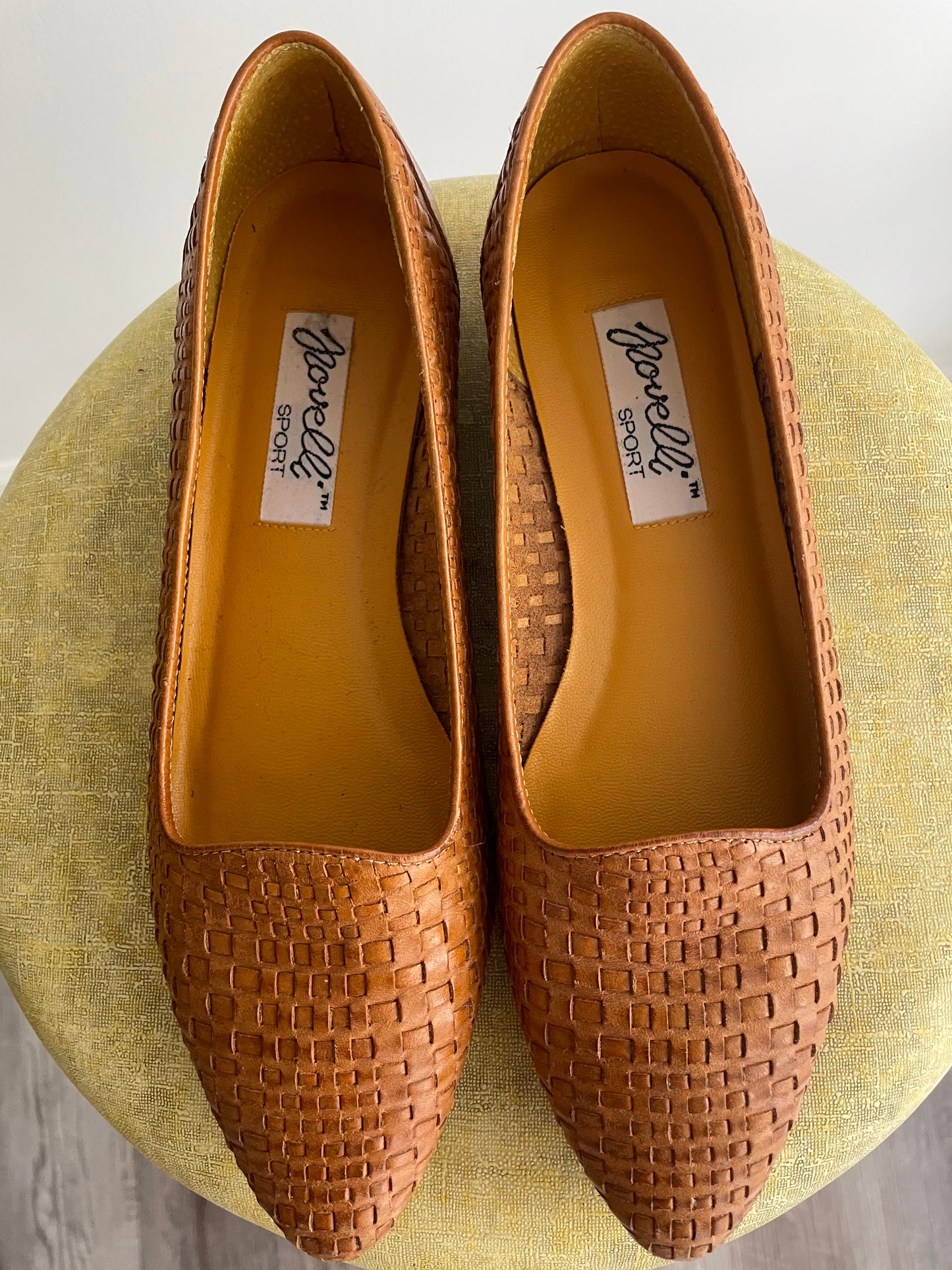 Woven Leather Flats | 1990s