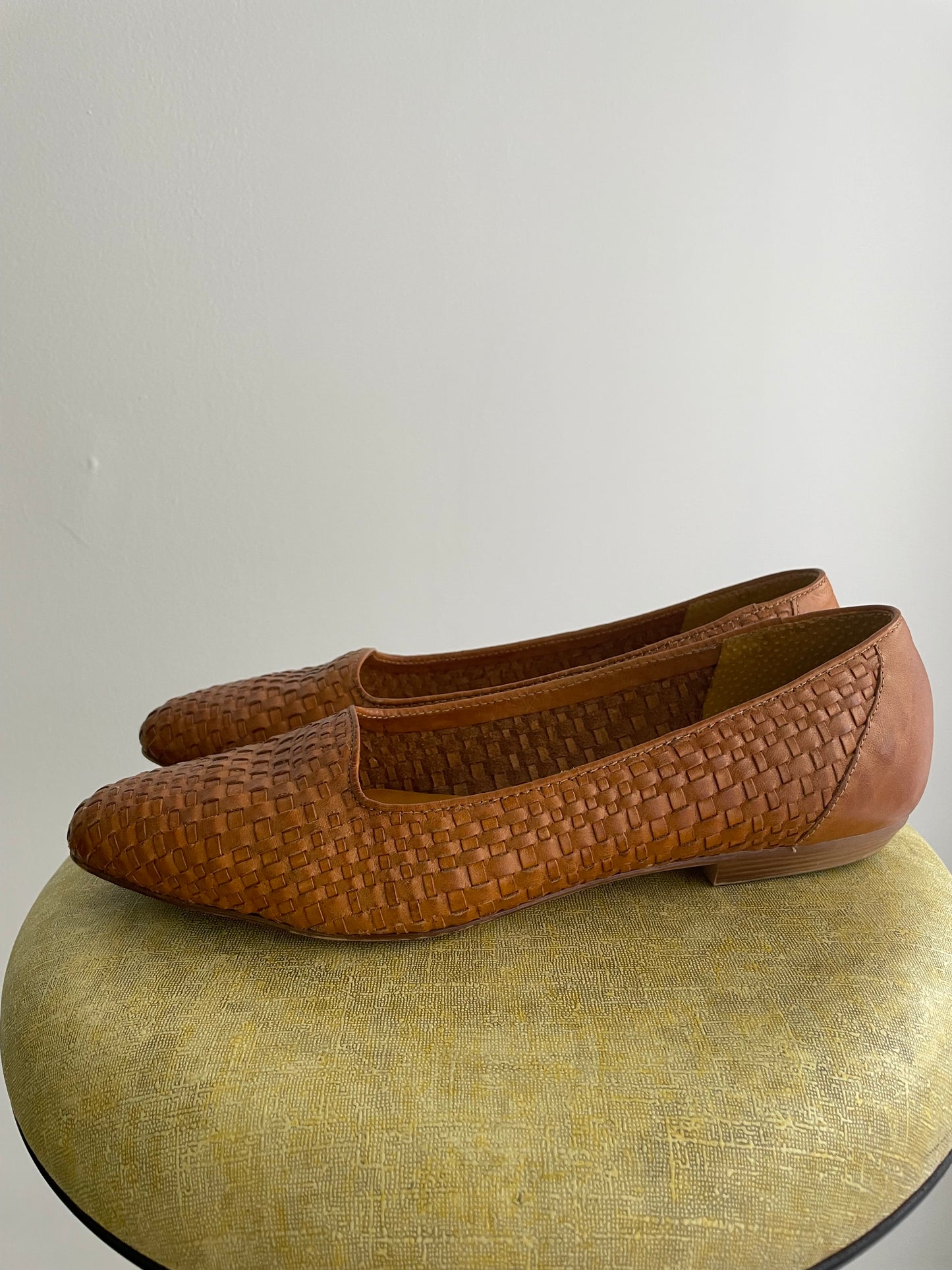 Woven Leather Flats | 1990s