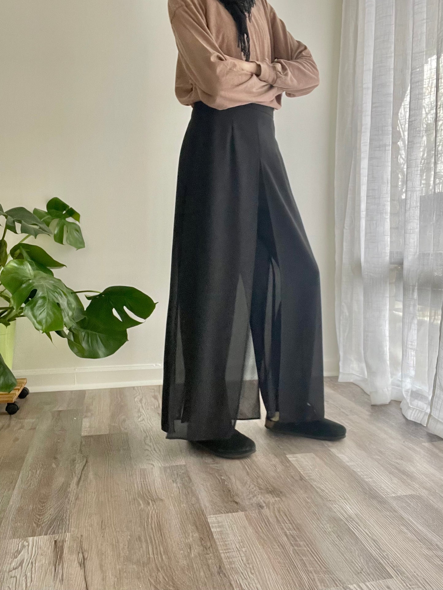 Sheer Panel Pants  |  1990s