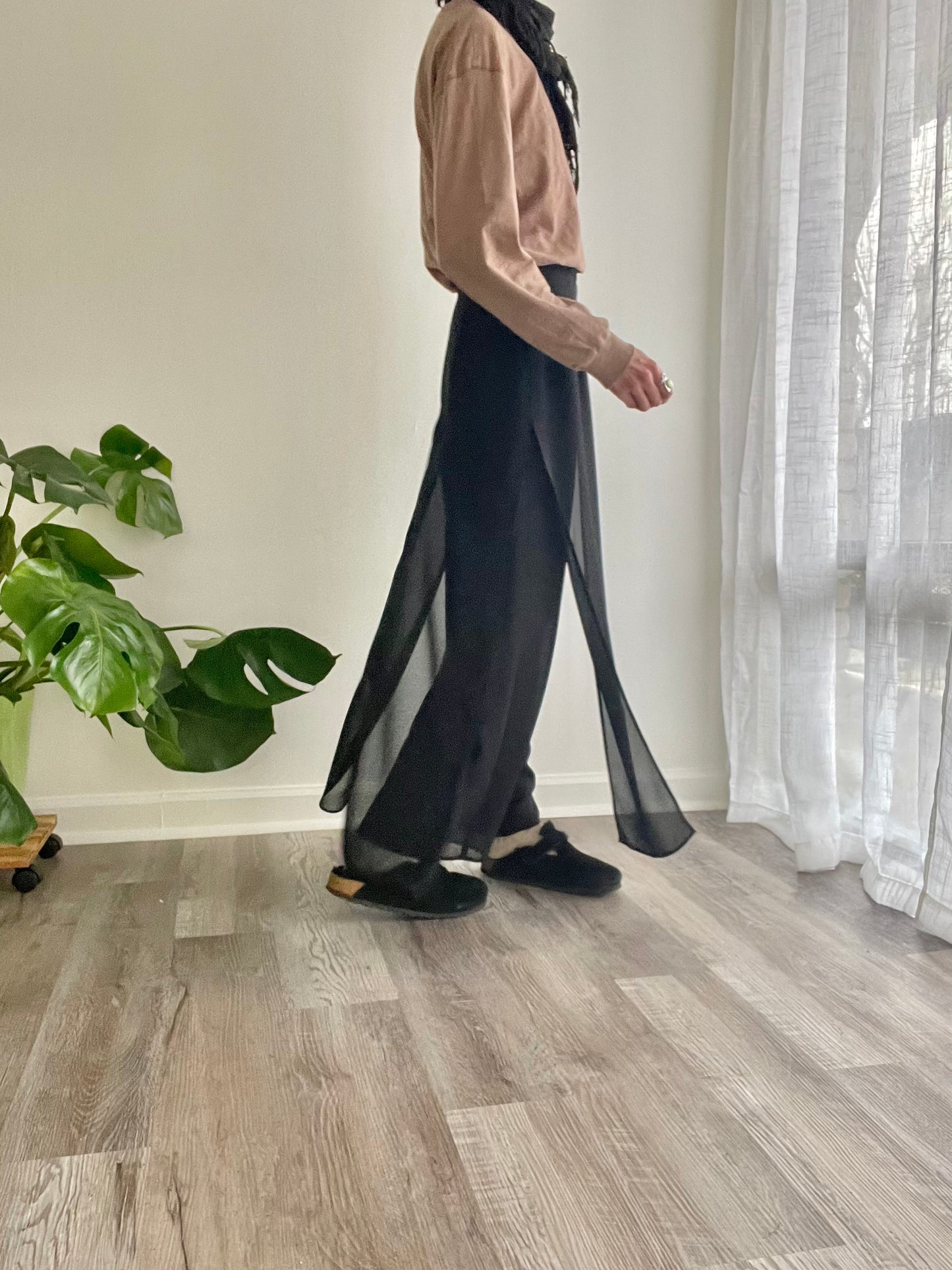 Sheer Panel Pants  |  1990s