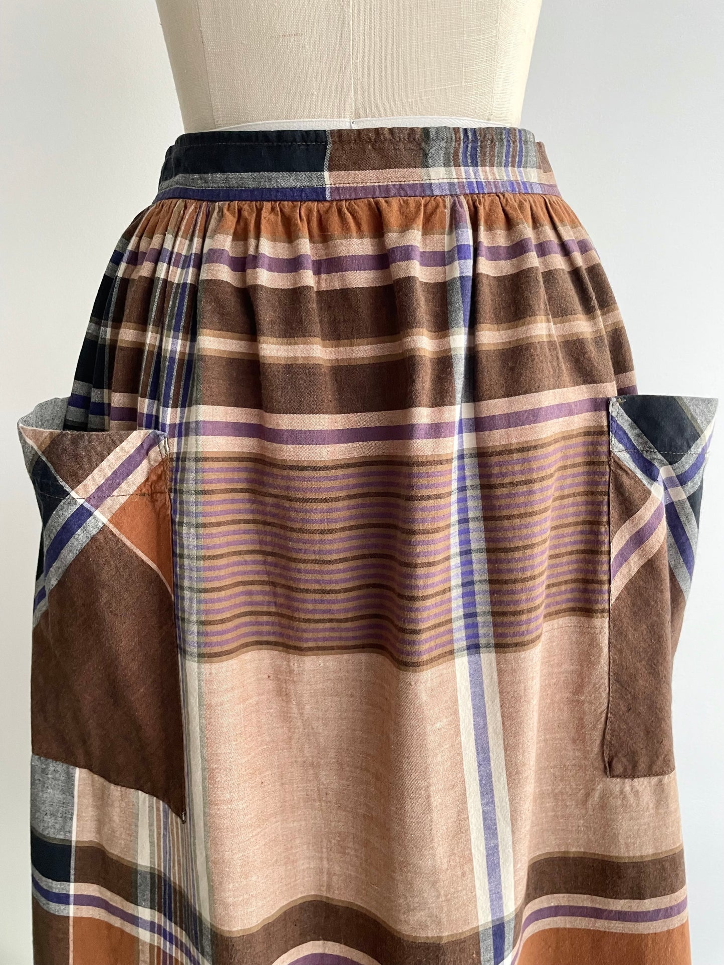 Rusty Plaid Skirt  |  1980s