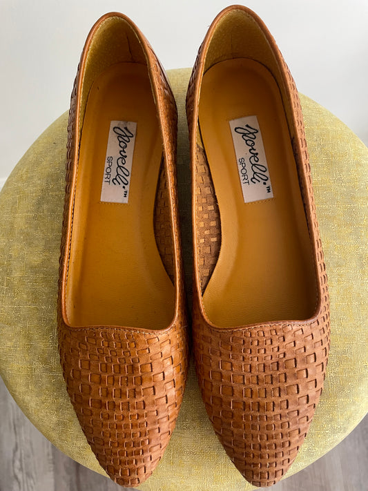 Woven Leather Flats  |  1990s